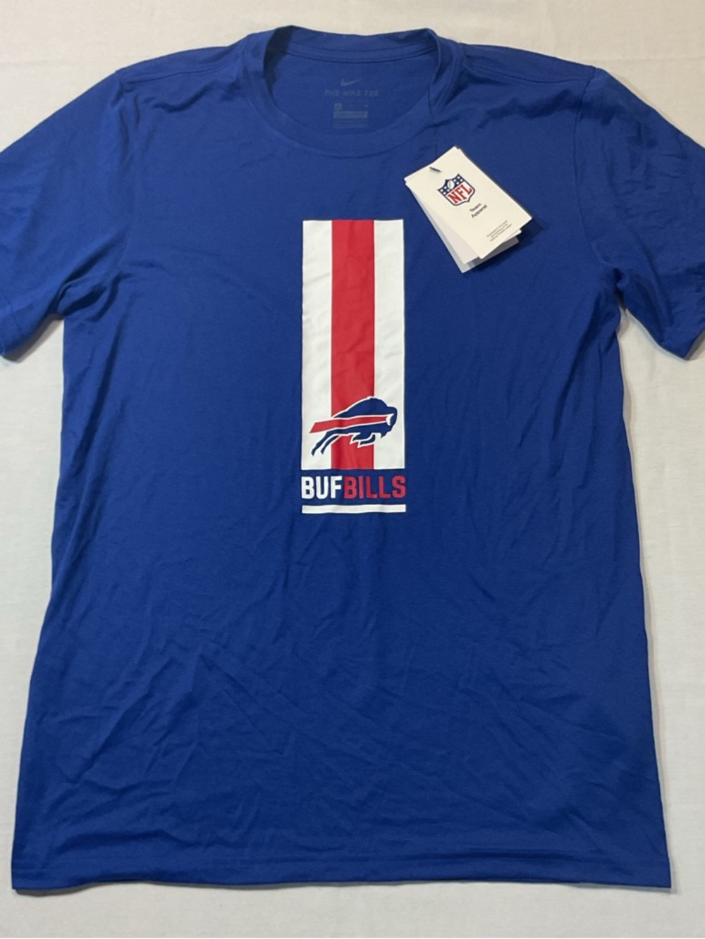 Nike NWT T-Shirt Dri Fit Buffalo Bills Size S NFL Navy Blue Short Sleeve